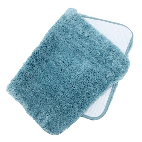 COOLHIYA rutschfeste Saugfähige Badezimmermatte Weicher Dicker Duschvorleger Frischem Blau Dekorativer Vielseitiger Badteppich für Badezimmer Schlafzimmer und Eingangsbereich von COOLHIYA