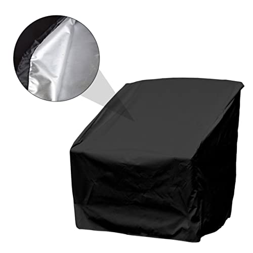 COOLHIYA wasserdichte Gartenstuhl Abdeckung Groß Regenfeste Outdoor Möbel Schutzhaube Wetterfeste Schutzhülle für Stühle Bänke Tische Uv-beständig Langlebig Schwarz COOLHIYA wasserdichte Gartenstuhl Abdeckung Groß Regenfeste Outdoor Möbel Schutzhaube Wetterfeste Schutzhülle für Stühle Bänke Tische Uv-beständig Langlebig Schwarz von COOLHIYA
