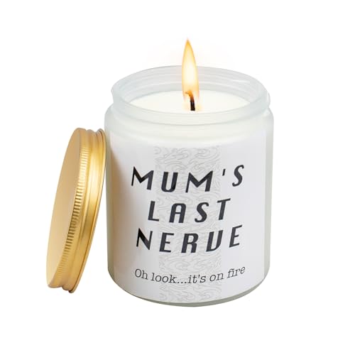 Geschenke für Mama von Tochter Sohn, Muttertag Geburtstag Thanksgiving Weihnachtsgeschenke Duftkerze Mamas letzter Nerv Oh schau... Es brennt von COONE