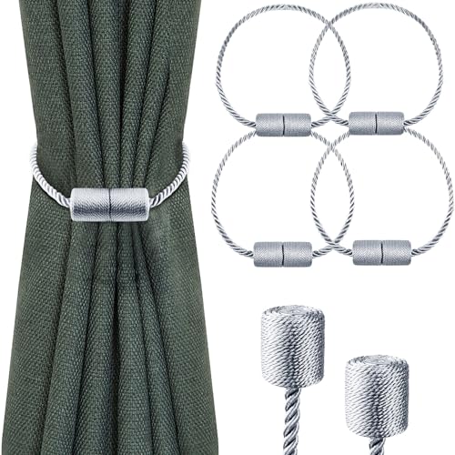 Vorhang Tiebacks Clips, Starke magnetische Krawatte Band Home Office Dekorative Weben Krawatte Rückseiten für Halter Haken Clip für Home Outdoor Schlafzimmer Büro von COONE