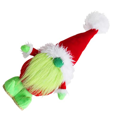COOPHYA 1 STK grüne gesichtslose Puppe spaß The Pleasure Exquisite Stoffpuppe Weihnachtselfe Figur Spielzeuge Dekor Partyspielspielzeug Weihnachtsfeier Puppe Weihnachten schmücken Grinsen von COOPHYA