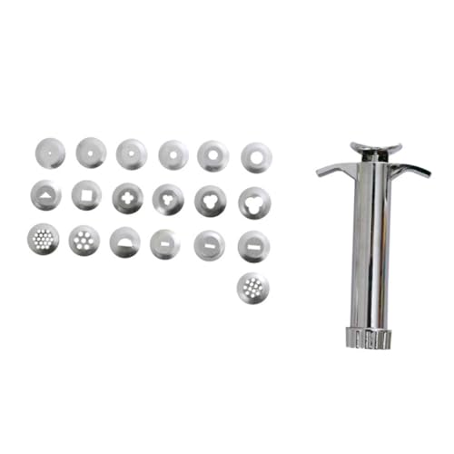 COOPHYA 1satz Edelstahl Extruder Mit Austauschbaren Formen Handheld Werkzeug Für Polymer Teig Und Zuckerguss Leicht Zu Reinigen Abnehmbar Und Vielseitig Einsetzbar von COOPHYA
