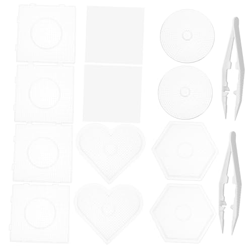 COOPHYA Puzzlebrett 16 Perlen Sechseckig Sternform Bügelperlen Vorlage Für Jungen Und Mädchen von COOPHYA