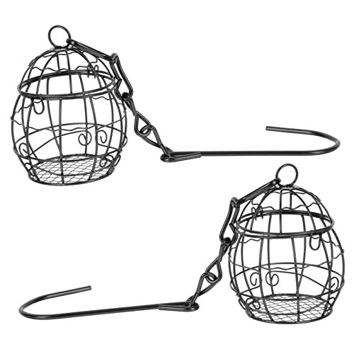 COOPHYA 2 Stück Hängender Vogelfutterspender aus Futterstation für Garten Terrasse oder Balkon Praktischer und Dekorativer Vogelhaus Futterspender für Wildvögel COOPHYA 2 Stück Hängender Vogelfutterspender aus Futterstation für Garten Terrasse oder Balkon Praktischer und Dekorativer Vogelhaus Futterspender für Wildvögel von COOPHYA