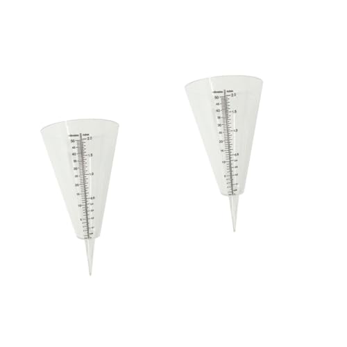 COOPHYA 2stücke Transparenter Regenmesser Mit Praktisches Niederschlagsmessgerät Für Garten Und Outdoor Langlebiger Messbecher Aus Installieren Und Präzise Ablesungen COOPHYA 2stücke Transparenter Regenmesser Mit Praktisches Niederschlagsmessgerät Für Garten Und Outdoor Langlebiger Messbecher Aus Installieren Und Präzise Ablesungen von COOPHYA
