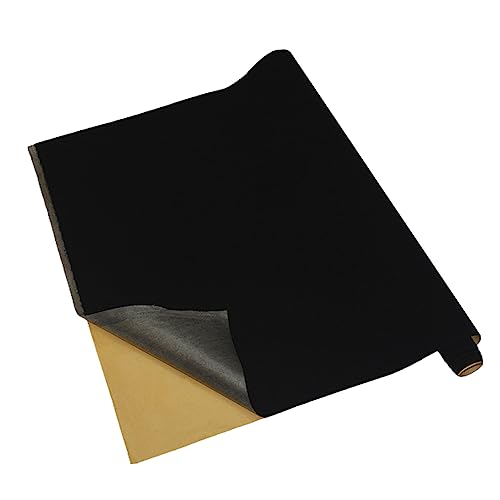 COOPHYA 2 Stück Selbstklebender Flockstoff Schwarze rutschfeste Tischunterlage für DIY Projekte Schmuckkästen und Mehr Einfach Anzubringen und Vielseitig Einsetzbar von COOPHYA