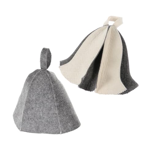 COOPHYA 2 Stück Teiliges Saunahut Dickem Filz Atmungsaktiv Hitzeschützend Unisex für Sauna und Dampfbad Leicht Langlebig mit Praktischem Trage-Ring Passend für Natürliche und Lange Haare COOPHYA 2 Stück Teiliges Saunahut Dickem Filz Atmungsaktiv Hitzeschützend Unisex für Sauna und Dampfbad Leicht Langlebig mit Praktischem Trage-Ring Passend für Natürliche und Lange Haare von COOPHYA