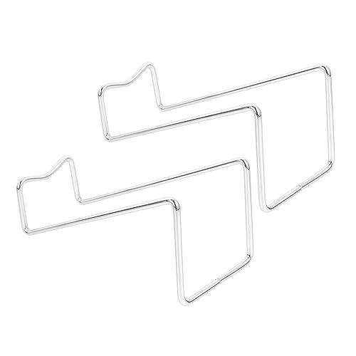 COOPHYA 2 Stück Teiliges Silberfarbenes Weinflaschenhalter aus Metall Minimalistisches Robustes Tisch Weinregal für Zuhause Bar und Restaurant Langlebiger Weinaufbewahrungsständer von COOPHYA