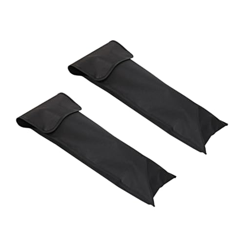 COOPHYA 2 Stücke BBQ Werkzeug Aufbewahrungstasche Tragetasche für Grillutensilien Schultertasche Handtasche Schwarz Langlebig Oxford Vielseitig für Grill und Elektrikwerkzeuge von COOPHYA