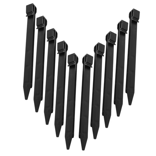 COOPHYA 20 Stck. Teiliges Kunststoff Bodenanker Gartennägel Kunststoff Erdspieße für Rasenkanten Garten Outdoor Leicht Robust Vielseitig für Landschaftsschutz Rasenteppich Bodenfixierung von COOPHYA