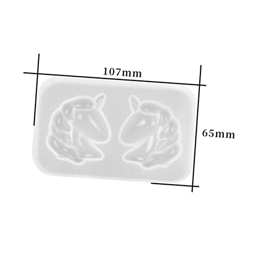 COOPHYA 2Stücke Einhorn Silikonform für DIY Kristall Desktop Dekoration Kreative Epoxidharz Gießform Hochwertigem Silikon für Handgemachte Ornamente von COOPHYA