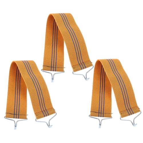 COOPHYA 3 Stück Verstärkungsgurt Für Liege Liegesessel Verstärkungsgurt Für Liegestühle Lounge-reparaturgürtel Verstärkungsgurte Zubehör Für Outdoor-stühle Reparaturbänder Nylon Gelb von COOPHYA