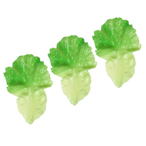 COOPHYA 3St künstlicher Salat künstliches gemüse School Supplies lebensechtes Gemüse Spielküchenzubehör Spielzeug Simulation Gemüseblatt Gemüseblattmodell Lebensmittel schmücken vorgeben von COOPHYA
