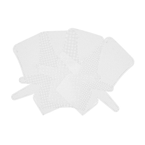 COOPHYA 4 Stück Tasche Festes Netzstück Kreative Nähunterlagen Kunststoff Canvas Kits DIY Zubehör Netzdesign Webunterlagen Stickerei DIY Unterlagen Taschenherstellung Kunststoffunterlage von COOPHYA