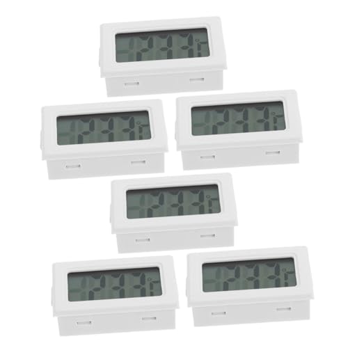 COOPHYA 6 Stück Teiliges Eingebettetes Digitales Thermometer mit Klarem Display Handlich und Platzsparend Präzise Temperaturmessung für Innen Außenbereich Geeignet für Vielseitige von COOPHYA