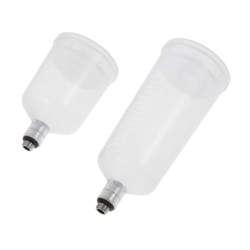 COOPHYA Airbrush-sprühfarbbehälter Geteilt Airbrush-Topf 2 Becher Leicht Kompakt Zum Bemalen Von Kuchendekorationen Und Schönheitsartikeln von COOPHYA
