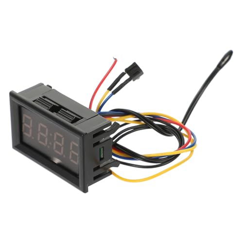 COOPHYA Digitales Auto-dashboard-uhr Thermometer Temperatur Spannungsmesser mit -nachtanzeige Grün Einfache Installation für Fahrzeugzündung von COOPHYA