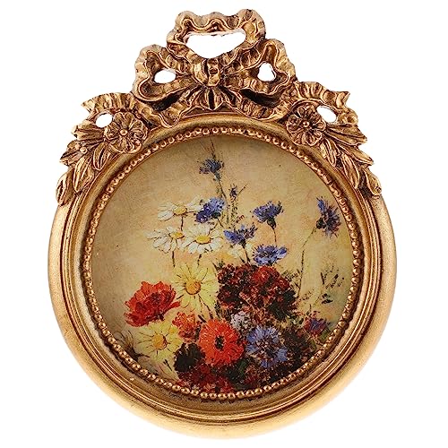 COOPHYA Europäischer Retro-Fotorahmen Mit Schleife Runder Bilderrahmen Goldener Bilderrahmen Bilderrahmen Antike Rahmen Dekorativer Fotorahmen Kleine Rahmen Harzschmuck Goldene COOPHYA Europäischer Retro-Fotorahmen Mit Schleife Runder Bilderrahmen Goldener Bilderrahmen Bilderrahmen Antike Rahmen Dekorativer Fotorahmen Kleine Rahmen Harzschmuck Goldene von COOPHYA