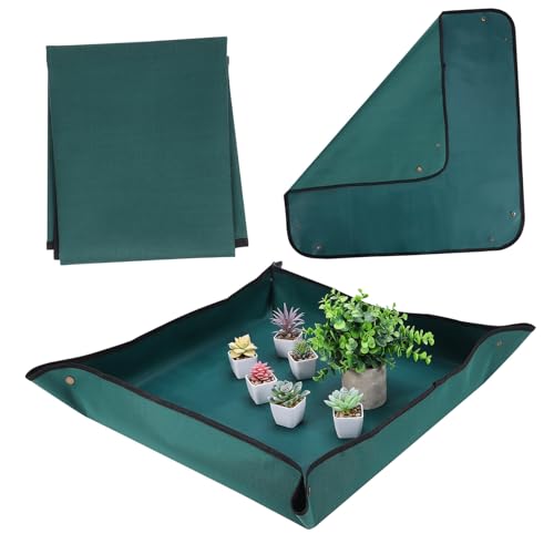 COOPHYA Garten Umtopfmatte PVC wasserdichte Pflanzmatte Strapazierfähige Gartenarbeitsmatte für Indoor Pflanzen Umpflanzen und Gartenpflege von COOPHYA