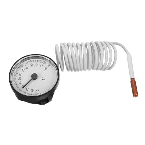 COOPHYA Hochpräzises Analoges Thermometer mit Flüssig-ausdehnungszifferblatt und Langer Sonde Tragbarer Temperaturmesser für Genaue Innenraumüberwachung Geeignet für Haushalt und von COOPHYA