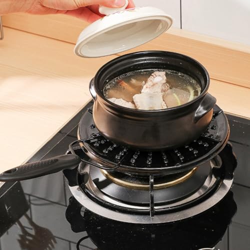 COOPHYA Japanischer Hitzeschutz-wärmeverteilerplatte Hitzebeständig Gleichmäßige Wärmeleitung für Kleine Töpfe Langsames Kochen und Milch Erhitzen Schwarzer Gaskocher-aufsatz für Gasherd COOPHYA Japanischer Hitzeschutz-wärmeverteilerplatte Hitzebeständig Gleichmäßige Wärmeleitung für Kleine Töpfe Langsames Kochen und Milch Erhitzen Schwarzer Gaskocher-aufsatz für Gasherd von COOPHYA