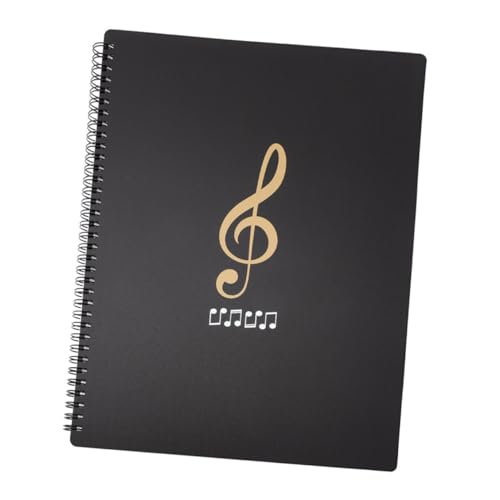 COOPHYA Noten Aufbewahrungsordner Für Musikdateien Ordner Musiknoten Papierordner Musikdokument Organizer Musikdateien Ordner Notenseitenhalter Musikordner Pp Schwarz von COOPHYA