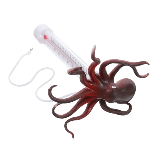 COOPHYA Schwimmendes Pool Thermometer Octopus Design mit Großem Display Kinderfreundlich Präzise Wassertemperaturmessung für Schwimmbäder Spas und Aquarien von COOPHYA