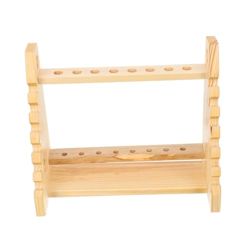 COOPHYA Trapezförmiger Pipettenhalter aus Holz Multifunktionaler Testrohrständer für Labor Leichtes Tragbares Design Vertikal und Horizontal Nutzbar für Wissenschaftliche Experimente von COOPHYA