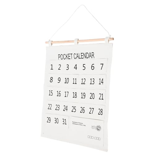 COOPHYA Wandkalender Aufbewahrungstasche aus Leinen Wandhängekalender mit Multifunktionaler Aufbewahrung Reißfestes Organisationsfach für Stifte Notizen und Kleine Gegenstände für COOPHYA Wandkalender Aufbewahrungstasche aus Leinen Wandhängekalender mit Multifunktionaler Aufbewahrung Reißfestes Organisationsfach für Stifte Notizen und Kleine Gegenstände für von COOPHYA