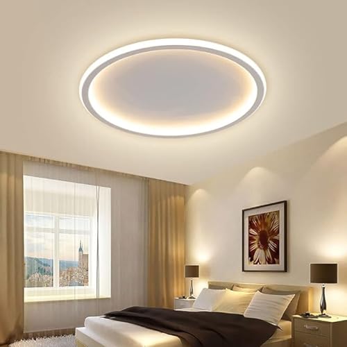 Deckenlampe LED Deckenleuchte 36W WarmWeiss Rund 30x30cm Wohnzimmer Lampe Modern Deckenleuchten Kueche Flur Schlafzimmer 2.4G Fernbedienung von COOSNUG