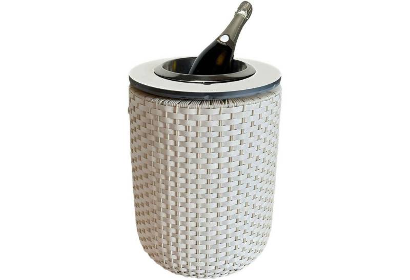 COOTAB Cooler Table Beistelltisch London Beistelltisch mit Edelstahl-Kühler 50 cm (1-St), Wetterfest, Pflegeleicht, Hitzebeständig, Verstellbare Füße von COOTAB Cooler Table