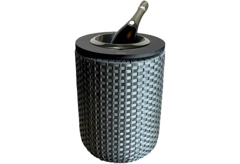 COOTAB Cooler Table Beistelltisch London Beistelltisch mit Edelstahl-Kühler 50 cm (1-St), Wetterfest, Pflegeleicht, Hitzebeständig, Verstellbare Füße von COOTAB Cooler Table