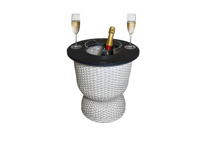 COOTAB Cooler Table Beistelltisch Paris Beistelltisch mit Acryl-Kühler 43 cm (1-St), Wetterfest, Pflegeleicht, Hitzebeständig von COOTAB Cooler Table