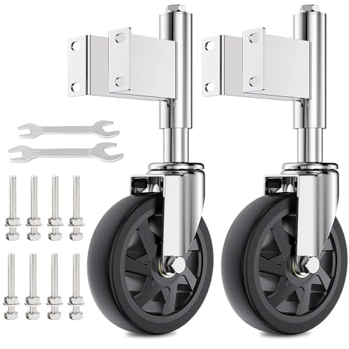 COOWOO Federbelastete Torrollen 150 mm Robustes Hardware Stahltüren bis zu 300KG tragen für den Einsatz auf dem Bauernhof, im Anwesen und zu Hause(2 Stück) von COOWOO