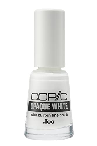 COPIC 20075502 Opaque White, Flacon inklusiv Pinsel, Inhalt: 7 ml von Copic