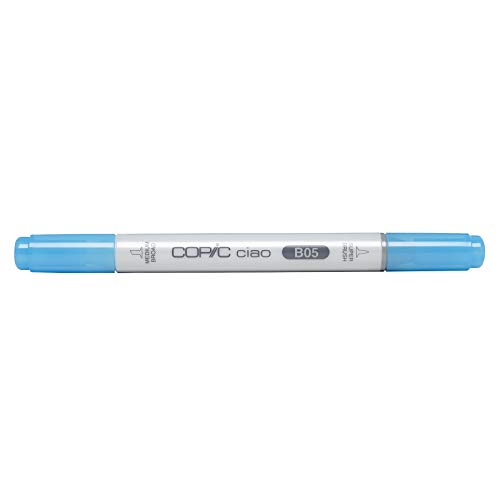 COPIC Ciao Marker Typ B - 05, Process Blue, vielseitiger Layoutmarker, mit einer mittelbreiten und einer Brush-Spitze von Copic