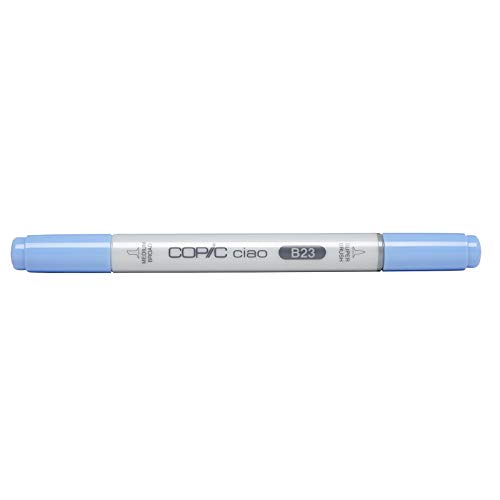 COPIC Ciao Marker Typ B - 23, Phthalo Blue, vielseitiger Layoutmarker, mit einer mittelbreiten und einer Brush-Spitze von Copic