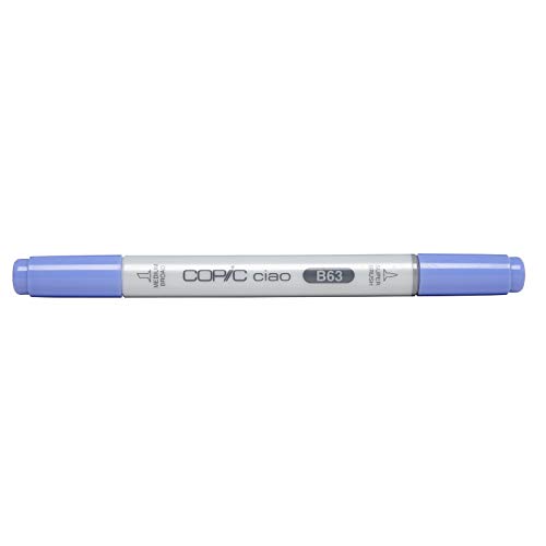COPIC Ciao Marker Typ B - 63, Light Hydrangea, vielseitiger Layoutmarker, alkoholbasiert, mit einer mittelbreiten und einer Brush-Spitze von Copic