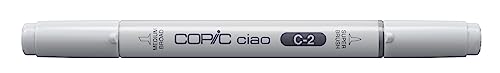 COPIC Ciao Marker Typ C - 2, cool gray No. 2, vielseitiger Layoutmarker, mit einer mittelbreiten und einer Brush-Spitze COPIC Ciao Marker Typ C - 2, cool gray No. 2, vielseitiger Layoutmarker, mit einer mittelbreiten und einer Brush-Spitze von Copic