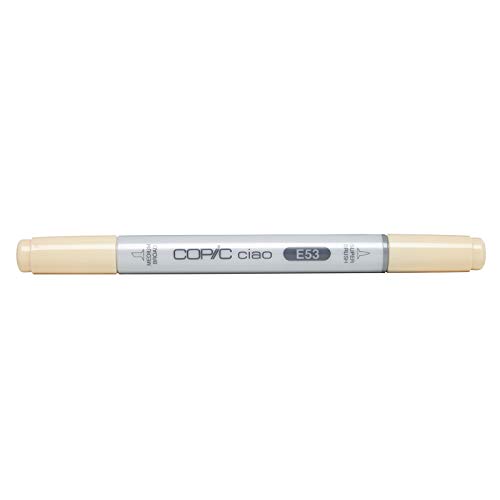 COPIC Ciao Marker Typ E - 53, Raw Silk, vielseitiger Layoutmarker, mit einer mittelbreiten und einer Brush-Spitze von Copic