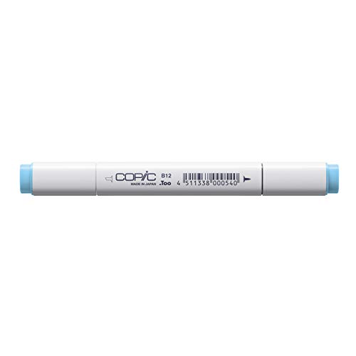 COPIC Classic Marker Typ B - 12, Ice Blue, professioneller Layoutmarker, mit einer breiten und einer feinen Spitze von Copic