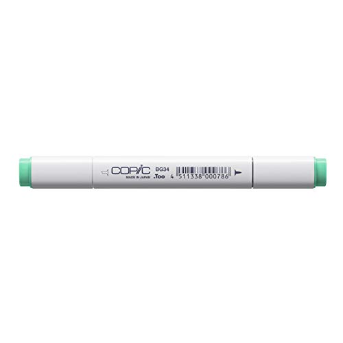 COPIC Classic Marker Typ BG - 34, Horizon Green, professioneller Layoutmarker, mit einer breiten und einer feinen Spitze von Copic