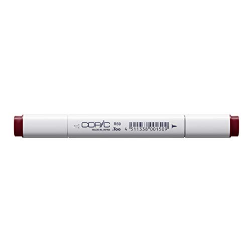 COPIC Classic Marker Typ R - 59, Cardinal, professioneller Layoutmarker, mit einer breiten und einer feinen Spitze von Copic