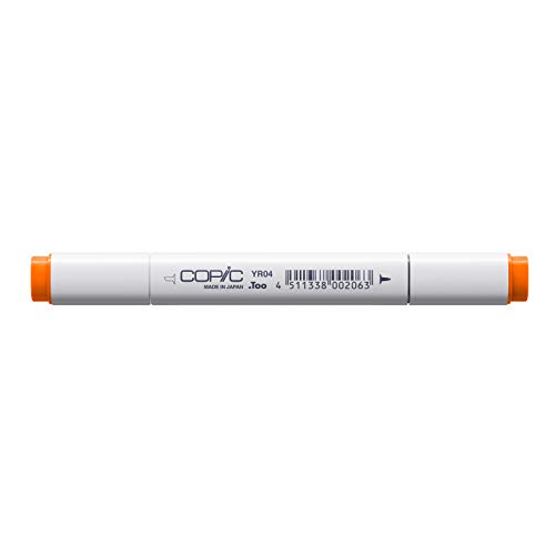 COPIC Classic Marker Typ YR - 04, Chrome Orange, professioneller Layoutmarker, mit einer breiten und einer feinen Spitze von Copic