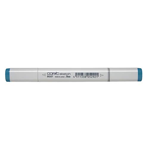 COPIC Sketch Marker Typ BG - 57, Jasper, professioneller Pinselmarker, mit einer Super-Brush-Spitze und einer Medium-Broad-Spitze von Copic