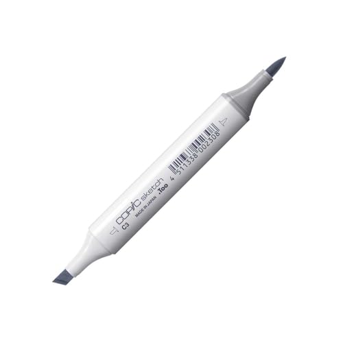 COPIC Sketch Marker Typ C - 3, cool gray No. 3, professioneller Pinselmarker, mit einer Super-Brush-Spitze und einer Medium-Broad-Spitze COPIC Sketch Marker Typ C - 3, cool gray No. 3, professioneller Pinselmarker, mit einer Super-Brush-Spitze und einer Medium-Broad-Spitze von Copic