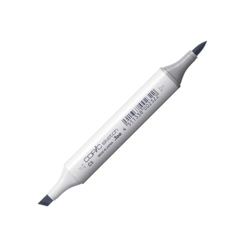 COPIC Sketch Marker Typ C - 5, cool gray No. 5, professioneller Pinselmarker, mit einer Super-Brush-Spitze und einer Medium-Broad-Spitze COPIC Sketch Marker Typ C - 5, cool gray No. 5, professioneller Pinselmarker, mit einer Super-Brush-Spitze und einer Medium-Broad-Spitze von Copic
