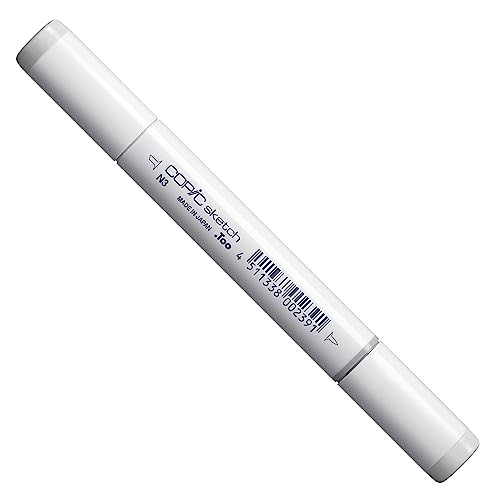 Copic Sketch N3 Neutral Gray No.3, Mittlere Polyester-Spitze und eine Pinsel-Spitze, Leerlauffmarker, Marker, Markierstift, 2993001031 Copic Sketch N3 Neutral Gray No.3, Mittlere Polyester-Spitze und eine Pinsel-Spitze, Leerlauffmarker, Marker, Markierstift, 2993001031 von Copic