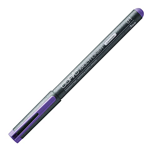 Multiliner lavender 0,1 mm, Zeichen-Stift mit wasserbeständiger Pigmenttinte in lila, professioneller Fineliner für Skizzen, Illustrationen und Outlines von Copic