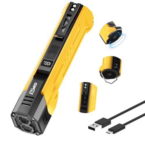 COPPA LED Werkstatt Licht, Tragbar Werkstattlicht 3000mAh Wiederaufladbare 120°Drehbar Dual Lichtquelle 7 Modu mit SOS Stroboskop COB Arbeitsleuchte Magnet für Working Camping Wandern Reparatur Garage COPPA LED Werkstatt Licht, Tragbar Werkstattlicht 3000mAh Wiederaufladbare 120°Drehbar Dual Lichtquelle 7 Modu mit SOS Stroboskop COB Arbeitsleuchte Magnet für Working Camping Wandern Reparatur Garage von COPPA